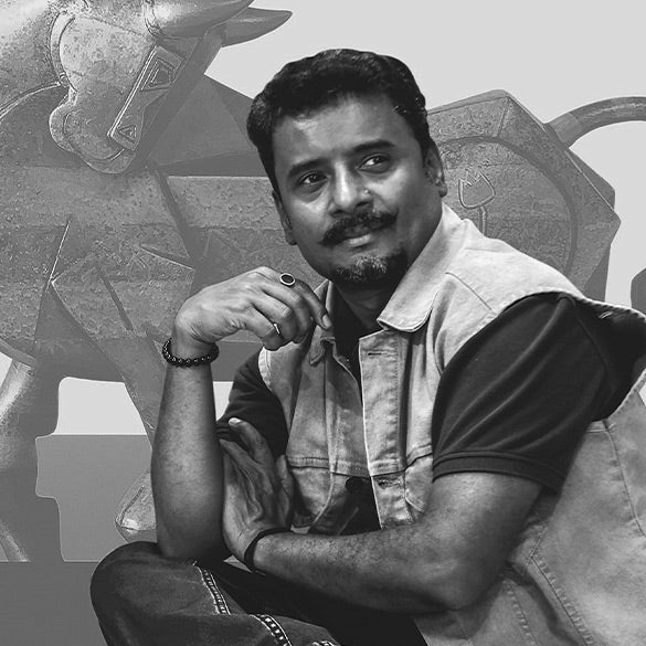 Artist Dinkar Jhadav
